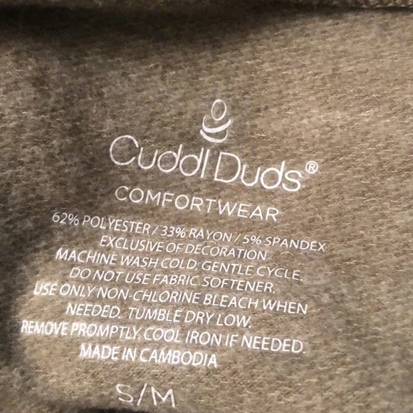 Cuddl Duds Comfortwear SOFT French Terry Hooded Poncho - Picture 4 of 4